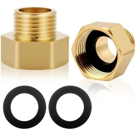 2 Stück Messing-reduzierstück-adapter, 3/4 Zoll Innengewinde Auf 1/2 Zoll Außengewinde, Bsp-gewinde, Messing-innensechskant-reduzierstück, Innensechskant-reduzierstück, Für Rohrumwandlung