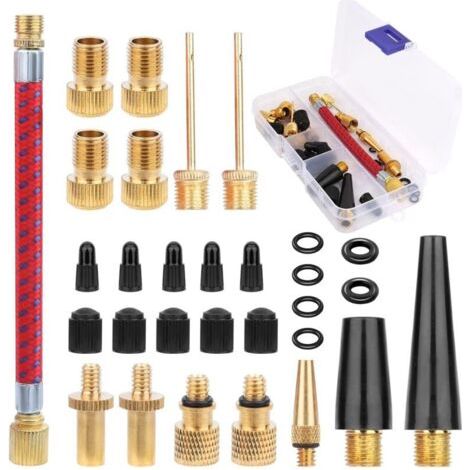 Presta-ventil-adapter-set Für Fahrradpumpe – 30 Inflator-tipps Mit Aufbewahrungsbox