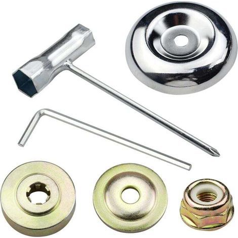 6-teiliges Universal-motorsense-kopfmuttern-kit, Klingenmutter-befestigungsset-box, Für Rasenmäher-freischneider-trimmer