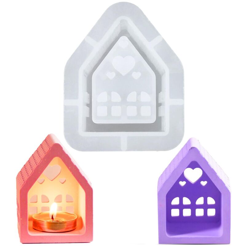 Silikonform Hausform, Kerzenform Zum Hausgießen, 3d-silikonformen Für Haus, Silikonformen Zum Gießen Von Häusern, Silikonformen Für Kleine Häuser, Weihnachtsdekoration