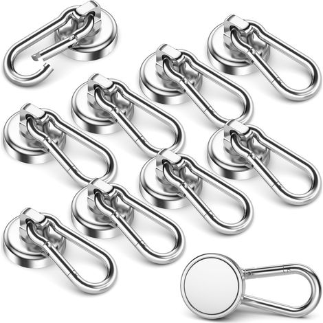 Lot Von 10 Magnetischen Häkelnadeln Aus Robustem Neodym Mit Drehbaren Magnetischen Häkelnadeln, Die Sich Schnell Von 70 Pfund Abnehmen Lassen