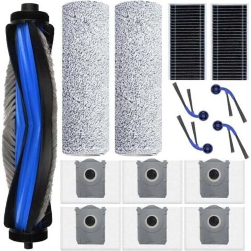 Zubehör Für Ecovacs Deebot T80 Omni, 1 Hauptbürste, 6 Beutel Mit Beutel, 2 Chiffon-tüller, 2 Filter, 4 Seitenbürsten, Austauschteile Für Saugroboter