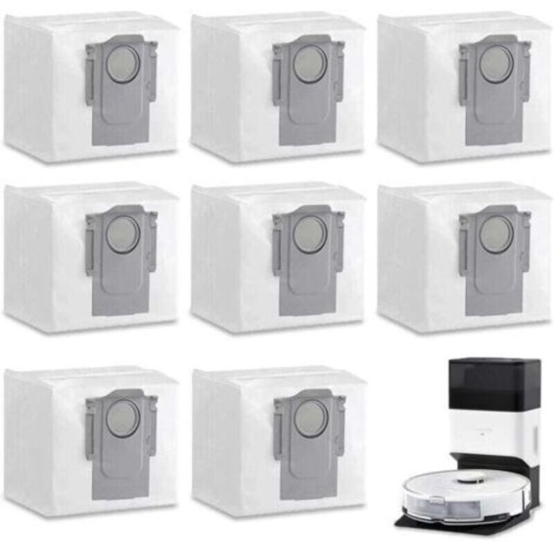8 Taschen Mit Zubehör Für Xiaomi Roborock S7 Maxv Ultra / S7 Pro Ultra / Q7+ / Q7 Max+ / T8 / Q5+ Saugstation, 3l Große Kapazität Roborock Taschen Mit Zubehör Originaux