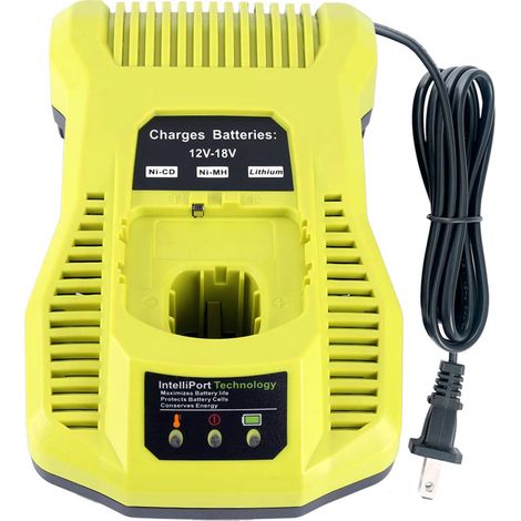 P117-ladegerät, Kompatibel Mit Ryobi 12v-, 14,4v- Und 18v-lithiumbatterien Sowie Nimh- Und Nicd-batterieladegeräten.