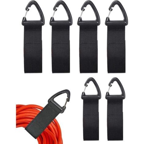 6 Wandkabel-organizer Mit Klettbändern, Werkstatt, Zuhause Oder Garage