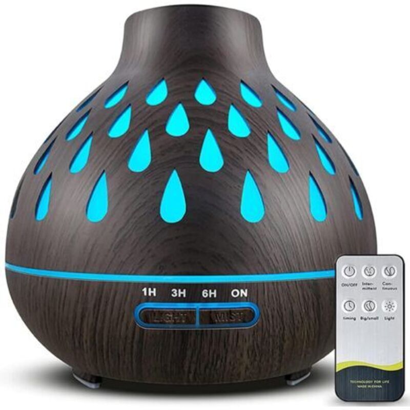 Diffusor Für Ätherische Öle, 400 Ml, 7 Led-farben, 4 Minutenparameter, Automatische Wasserentnahme, Bpa-frei, Für Das Haus, Das Babyzimmer, Den Salon, Das Zimmer, Das Spa, Das Büro