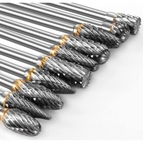 Kompatibles Rasenmäher- Und Vergaser-werkzeug Mit Dremel, 10 Stück Metallfrasen Mit 1/8-zoll-bruchstücken, Skulpturen Auf Holz, Metallpolitur, Tiefdruck, Gravur