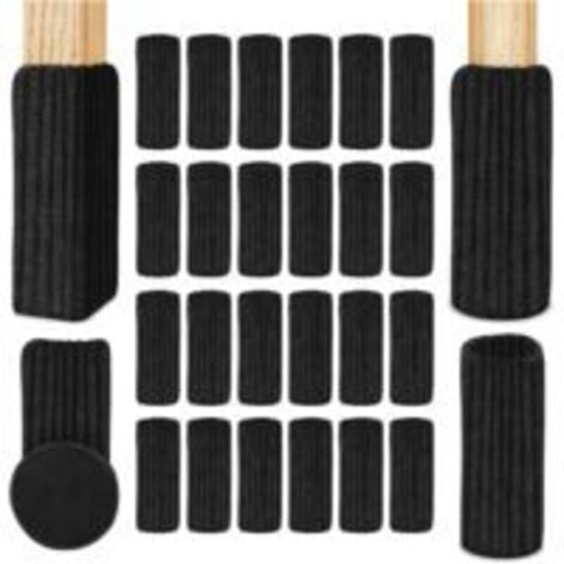24er-pack Gestrickte Stuhlsocken, Stuhlbeinschutz, Möbelsocken Mit Weichen Polstern, Rutschfester Tisch, Bodenschutz, Vermeiden Sie Ra