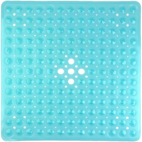 Tapis De Douche Antidérapants Carré En Pvc 53 × 53 Cm, Tapis De Bain Avec Ventouse Pour Cuisine Et Salle De Bain - Vert