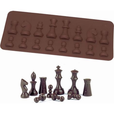 Silikon-schokolade, Internationale Schachformen, Schokoladenkuchen, Gelee, Eis, Fondantform, Backform Für Selbstgemachte Süßigkeiten, Kuchendekoration, Dekoration