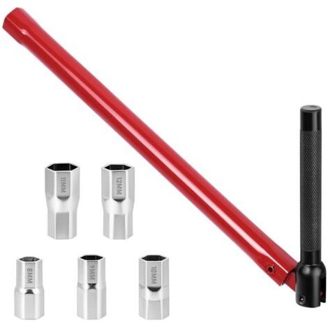 Waschbecken-wasserhahnschlüssel, 8–12 Mm Wasserhahn-montagewerkzeug + 6 Steckschlüssel-wasserhahnschlüssel, Waschbeckenschlüssel, Für Küche, Bad Und Waschbecken