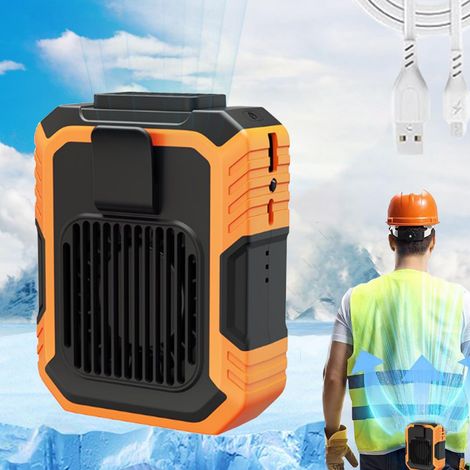 Tragbares, Tragbares Luft-clip-ventilator (3 Vitessen) – Personal-mini-klimagerät – Clip-ventilator Für Decken, Speziell Im Freien (orange)