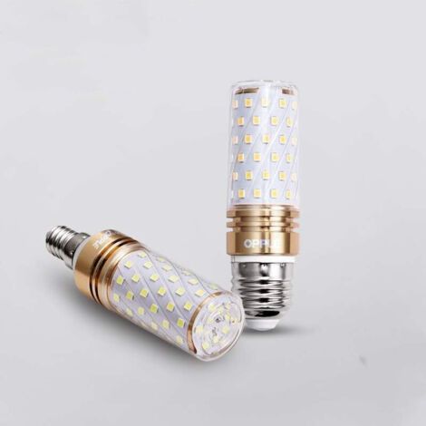 Led-birne E27, Große, Superhelle Schraubbirne, Led-maisblase, Weißes Licht, 12 W