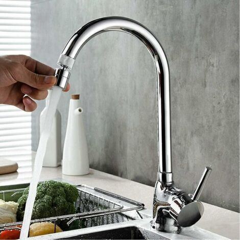 360° Drehbarer Wasserhahnbelüfter Aus Messing, 2 Modi, Verstellbarer Küchenarmatur-filtersprudler Mit Düsenadapter – Für Wasserhähne Mit M22-außengewindedüse Oder M24-innengewinde