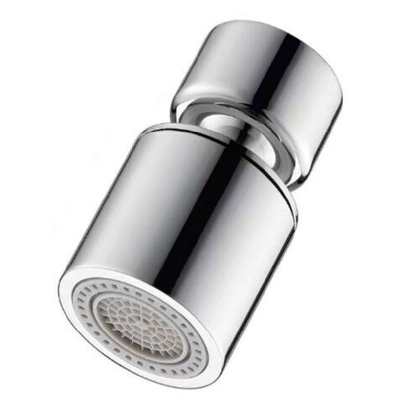 Flexibler Wasserhahnkopf, 360-grad-funktion, Doppelfunktions-wassersprudler, 2 Strahlarten, Siebkopf, Silber