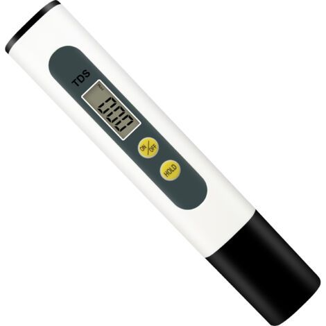Digitales Tds-wasserqualitätsmessgerät (schwarz) Mit Großem Digitalen Lcd-display Für Die Hydrotherapie Zu Hause, 0–9999 Ppm, Überwachung Der Trinkwasserqualität.