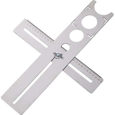 Trous De Carrelage-lokalisierung, 400-mm-präzisionsmessung, Universal-marbre-pointing-werkzeug, Tragbar Und Aus Rostfreiem Stahl Für Konstrukteure, Couvreurs Und Carreleurs
