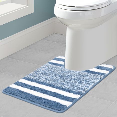 Toiletten-toilettenartikel In U-form – 40 X 60 Cm. Ein Toilettenpapier Mit Profil, Ultradünn Und Antidérapant. Absorbierende Und Waschbare Haut In Der Maschine.