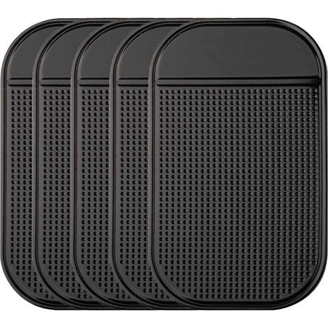 Anti-derapant-tapete Für Das Fahrzeug-bord, 5er-pack Anti-derapant-dash-pad Für Radardetektoren, Tragbare Telefone, Klammern, Glas, Gps, Monnaie-teile