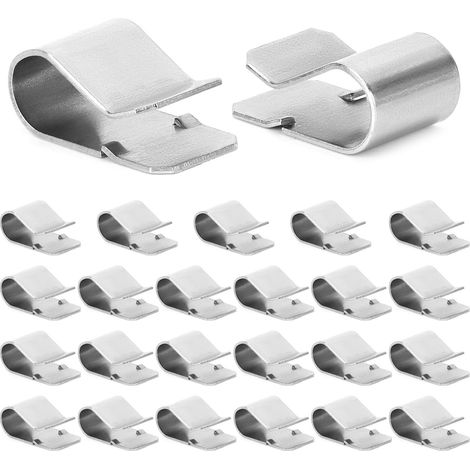 Los Mit 25 U-clips Aus Edelstahl 304, Befestigungsclips, Größe 21,4 X 12 Mm, Für Durchmesser 3–7,5 Mm