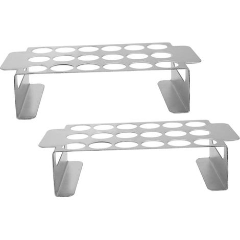 Unterlage Für Grillroste Aus Rostfreiem Edelstahl (2 Stück) – Grillroste Im Außenbereich – 25,4 X 12 X 6 Cm