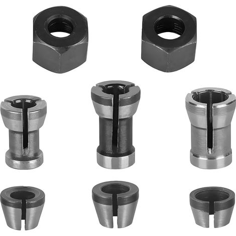 Set Mit 6 Schneidwerkzeugen Aus Holz Mit 2 Schleifpapieren, 6 Mm, 6,35 Mm, 8 Mm, Kompatibel Mit Katsu-fräse, Schneidwerkzeug-zubehör Von Makita, Fraiseuse, Tiefdruck, Holzschneidemaschine