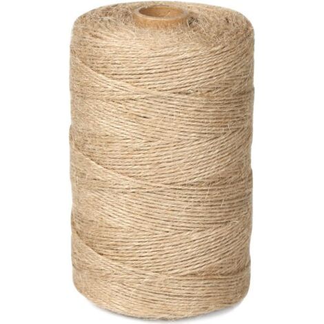 Natürliches Juteseil, 2 Mm X 200 M, Ideal Für Gartenarbeiten, Heimwerkerarbeiten Und Manuelle Kratzbäume Für Katzen
