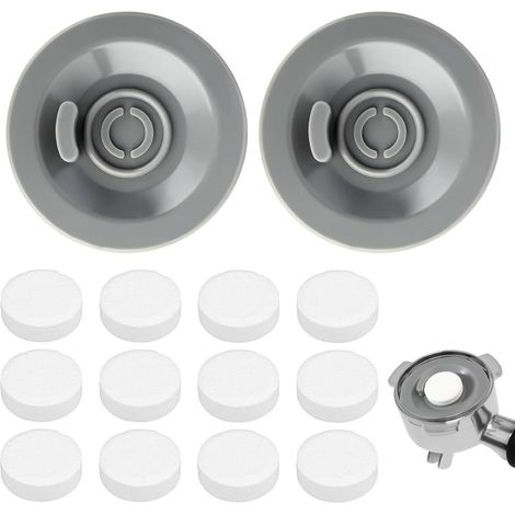 2 Espresso-reinigungsscheiben Und 12 Netto-reinigungspastillen - Komplettset Für Die Kaffeemaschine - Kompatibel Mit Den Espressomaschinen