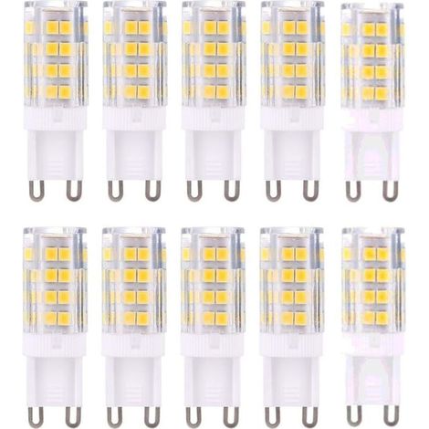 Ampulle Led G9 5 W, Entspricht 40 W, Blanc Chaud 3000 K, 220–240 V, Nicht Dimmbar, 10er-packung