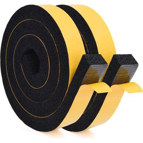 2 Rollen 200 Cm Fenster-klimaanlagen-schaumband, 25 Mm Breit X 10 Mm Dick, Zum Isolieren Und Abdichten