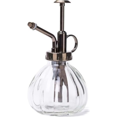 Blumen-glas-gießkanne, Sprüh-gießkanne, Vintage-pflanzen-gießkanne, Zimmerpflanzen-sprüh-gießkanne, Vintage-glas-gießkanne, Glas-gießkanne, Einzelne Gießkanne (transparent).
