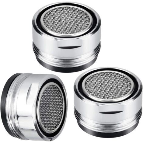 3 Stück Badezimmer-wasserhahndüse 24 Mm, Wassersparender Wasserhahnbelüfter, Küchenhahndüse Mit Dichtung, Wassersparender Wasserhahn Für Waschbecken, Badezimmer, Küche