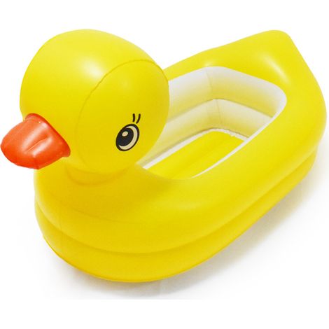 Aufblasbare Babybadewanne In Entenform, Tragbar, Kleinkinderbadewanne, Aufblasbares Mini-schwimmbecken Mit Integrierter Dusche, Für Jungen Und Mädchen.
