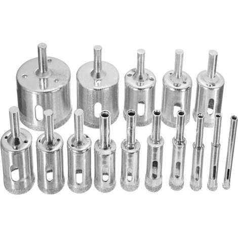 15-teiliges Diamant-lochsägen-set, 6–50 Mm, Hohlraumextraktionswerkzeuge Für Glas Und Fliesen, Lochsäge Für Glas, Keramik Und Porzellan