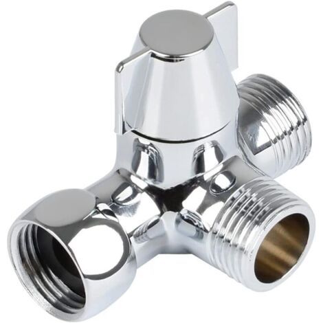 3-wege-ventil Aus Massivem Messing, 3-wege-umschaltventil, 3-wege-dusch-umstellventil, G1/2 T-adapterventil\