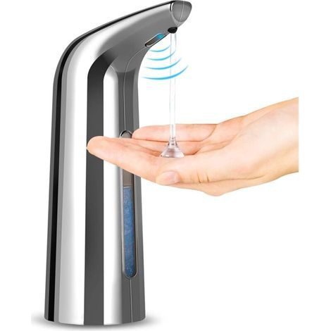 Distributeur De Savon Automatique, Pompe De Distributeur De Savon Pour Les Mains, Ensemble De Savon Pour Distributeur De Vaisselle Sans Contact (400ml Argent)