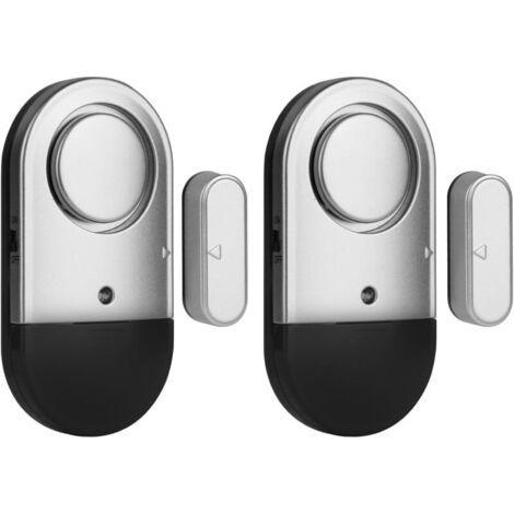 Tür- Und Fensteralarm, 2 Stück, Kabelloser Tür- Und Fensteralarm Mit 125 Db Lauter Sirene, Kabelloser Tür- Und Fenstermelder, Magnetischer Kabelloser Sensor Für Zuhause, Geschäft (grau)