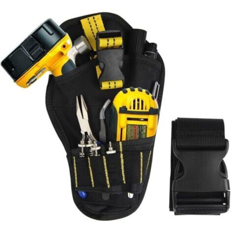 Werkzeughaltertasche Mit Verstellbarem Gürtel, Wasserdichte Multifunktionale Werkzeugtasche, Bohrhülle Für Elektriker, Schreiner