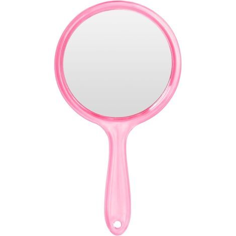 Handspiegel, Handspiegel Mit Griff, Friseurspiegel Mit Griff, Doppelseitiger Spiegel 1x/2x Vergrößerungs-kosmetikspiegel, Runder Kosmetikspiegel, Für Das Tägliche Make-up (ro