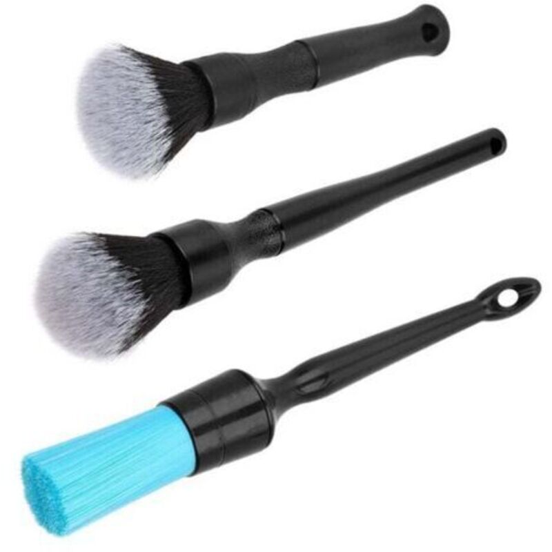 Zvd-auto Detailing Brush, 3 Stück Auto-reinigungsbürste Für Auto, Motorrad, Kfz-reinigung, Räder, Armaturenbrett, Innen, Außen, Lüftungsschlitze