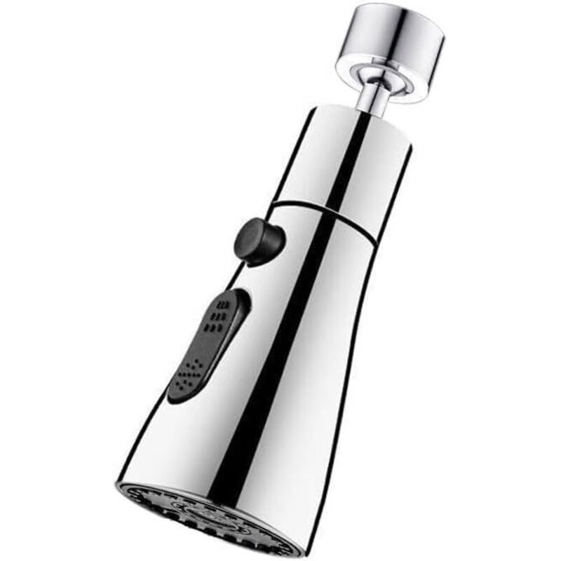 Dusche Evier Cuisine 360° Drehbar 3 Modi Mit Mousseur Robinet Anti-eclaboussures - Embout Robinet Universel En Laiton, Multi-tailles-adapter Für Évier De Cuisine