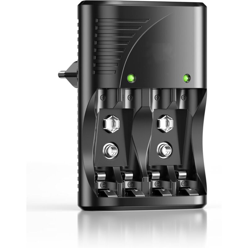 Schnellladegerät Mit 4 Steckplätzen Für Aa Aaa Ni-mh-akkus Mit Intelligenten Led-anzeigen