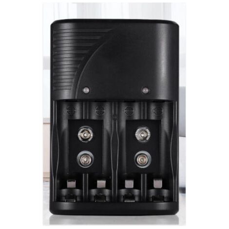 Universelles, Direkt Wiederaufladbares Batterieladegerät Für Aa/aaa Und 9 V, 6802 Batterieladegerät Für Wiederaufladbare Aa Aaa Ni Mh- Und 9 V-batterien Mit Led-anzeige, 100–240 V Weltweite Spannung