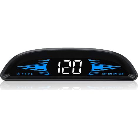 4-zoll-auto-hud-tachometer – Universelle Windschutzscheibenanzeige Mph/km/h – Digitaler Tachometer – Gps-geschwindigkeitsdetektor – Übergeschwindigkeitsalarm, Plug-and-play Über Usb – Ra