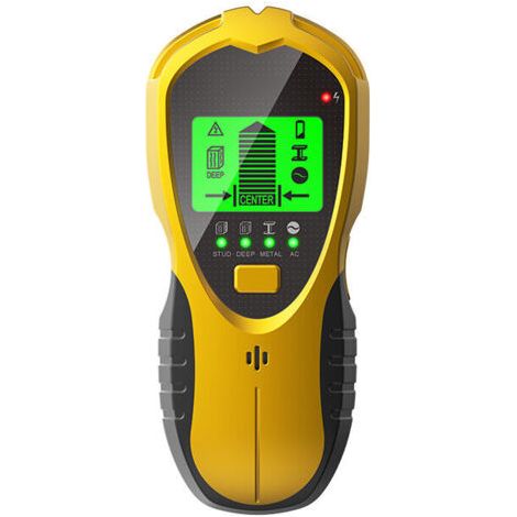 4 In 1 Wanddetektor, An Der Wand Montierter Metalldetektor Mit Lcd-display, Bolzensucher, Detektor Mit 9v-batterie Zum Aufspüren Von Metallen, Elektrokabeln, Holzbolzen In M
