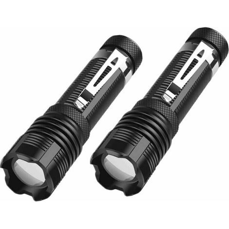 2er-pack Kleine Tragbare Led-taschenlampe Mit 5000 Hohen Lumen Und 5 Modi