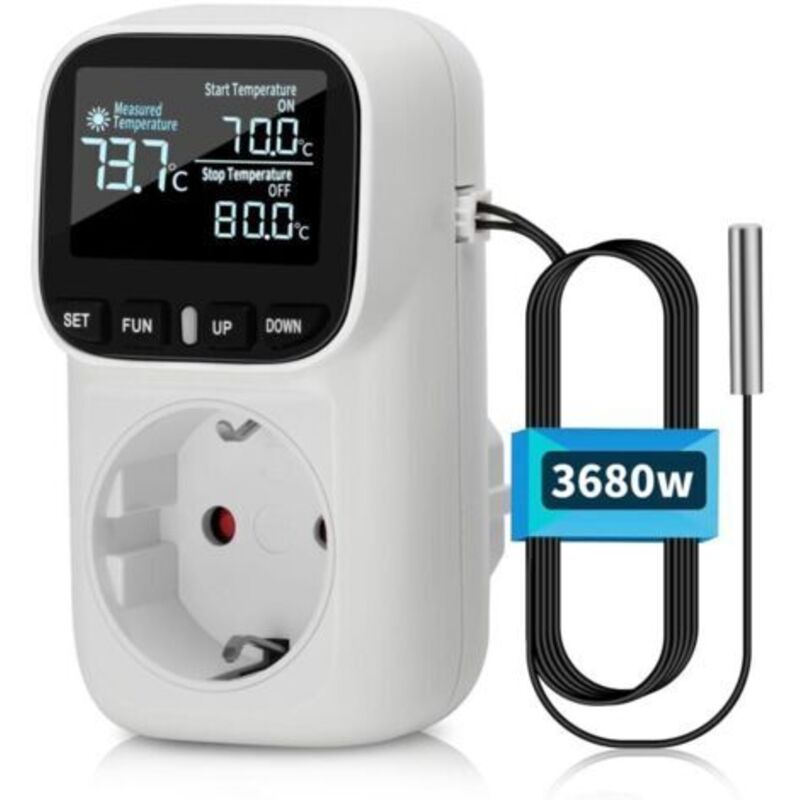Pr Numerischer Temperaturregler 230 V Mit Sonde Zur Kühlung Des Kühlschranks. Temperaturumschalter Thermostat