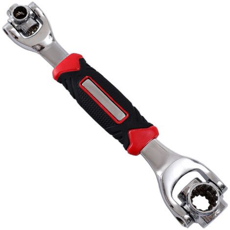 Clé À Douille Multifonction 8 In 1 Mit Tête Pivotante À 360 Grad 8-19 Mm, Clé À Douille Universelle 7-19 Mm Werkzeug Zur Reparatur Von Möbeln Und Fahrzeugen