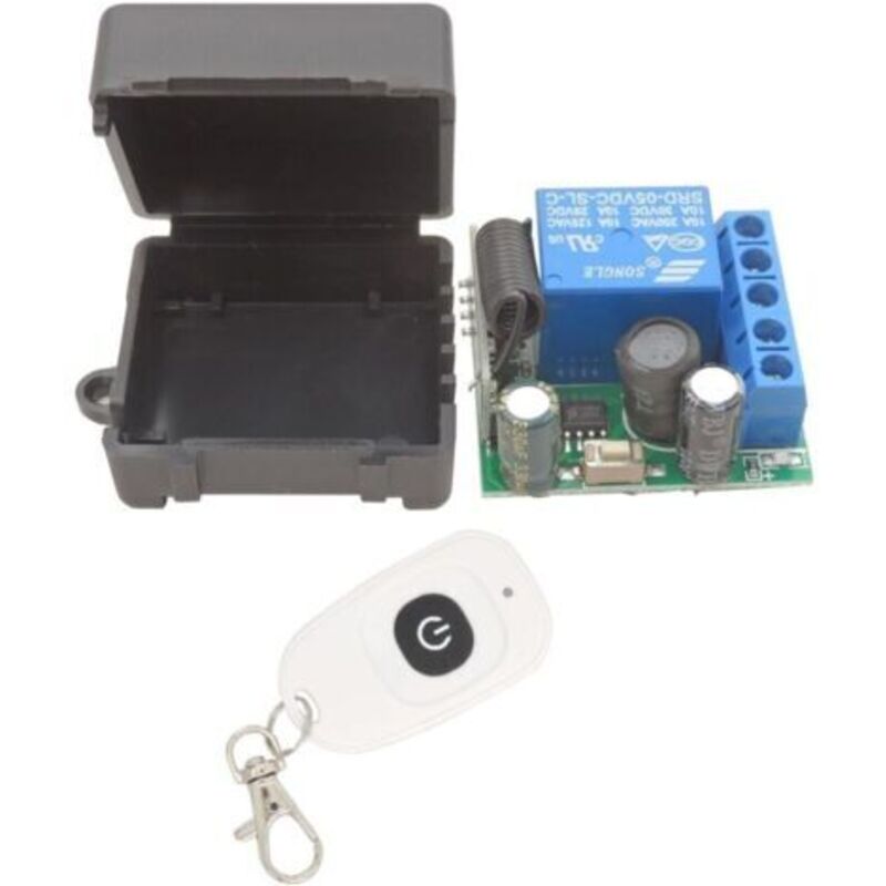 Pr 5v - 30v Télécommande Radio 1 Canal Radio Command Relais Receiver 12v 24v With Emetteur Porte-clés Contact Free Potentiel Commande Relaisendpoints