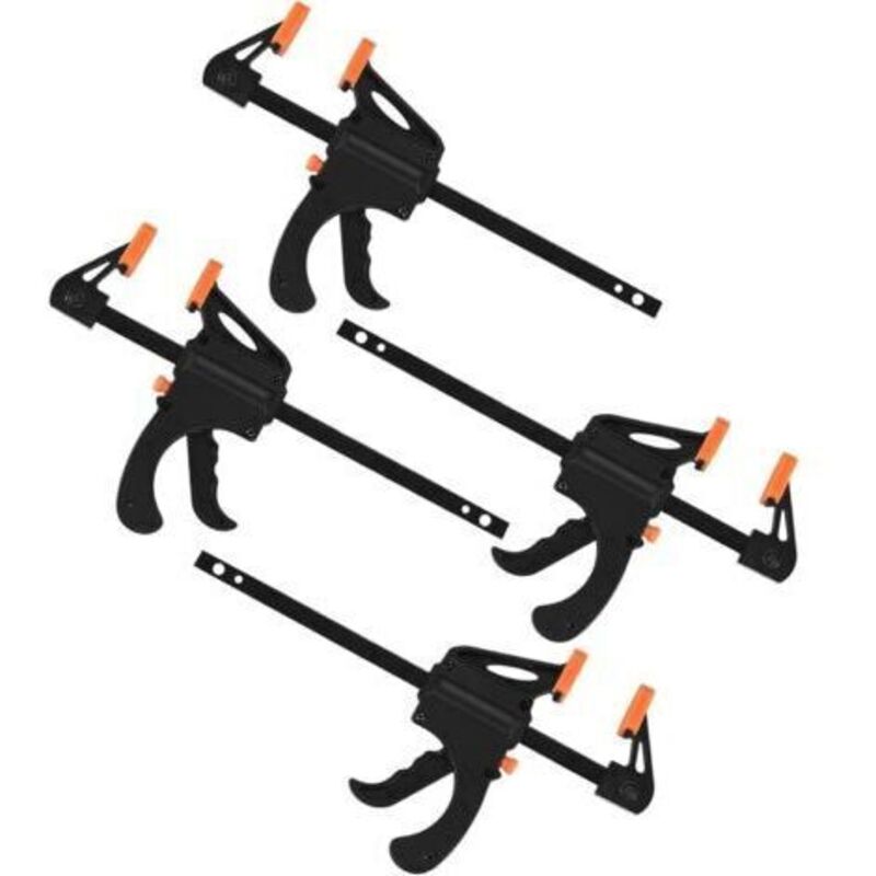 4 Stück Serres-gelenke Auf Einem Hauptteil, Pince À Barre À Cliquet, Rapide À Cliquet À Libération, Clamp Barre De Fixation Pour Bois, Collier Serrage Plastique – 4 Teile